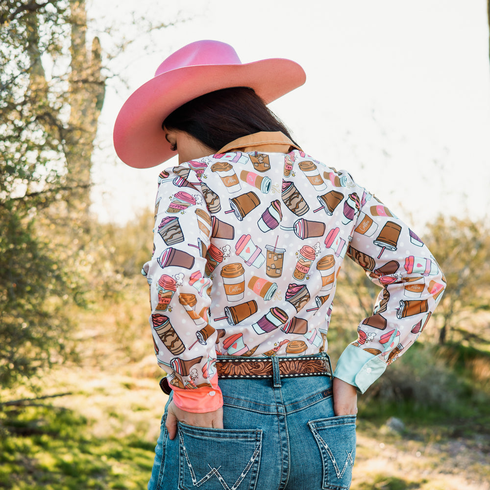 Coffee Addict Button Down