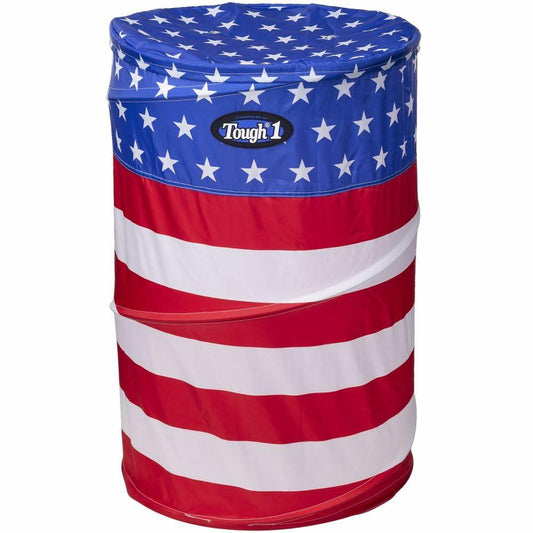 Collapsible Practice Barrels – Red/White/Blue Lightweight Set with Carry Case Set of 3  (36" x 24")