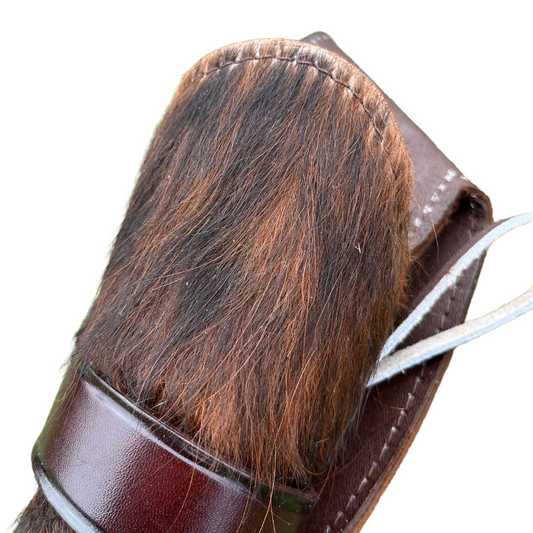 Cross Draw Western Holster | Real Cowhide - Brindle