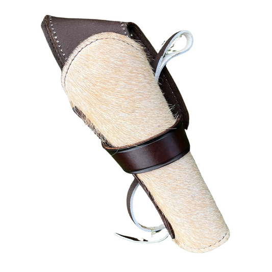 Cross Draw Western Holster | Real Cowhide - Solid