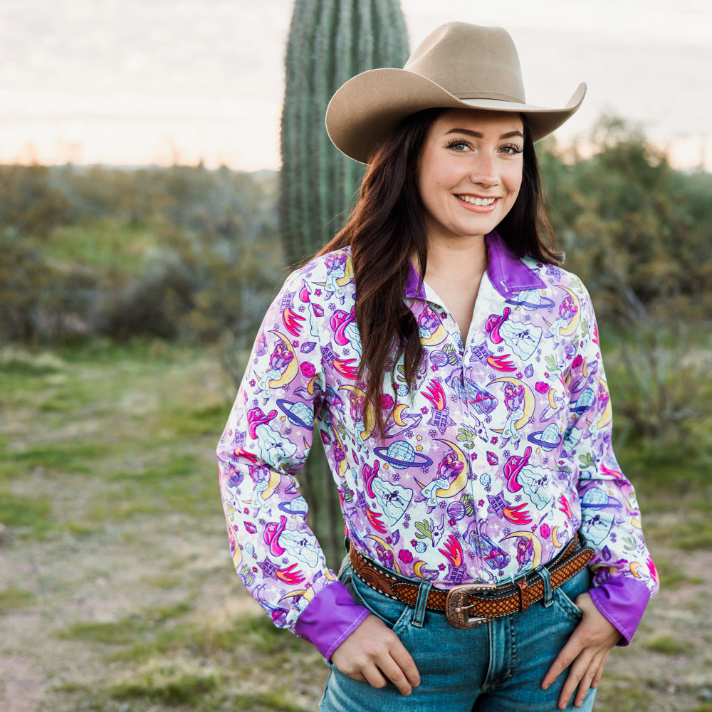 Cosmic Cowgirl Button Down