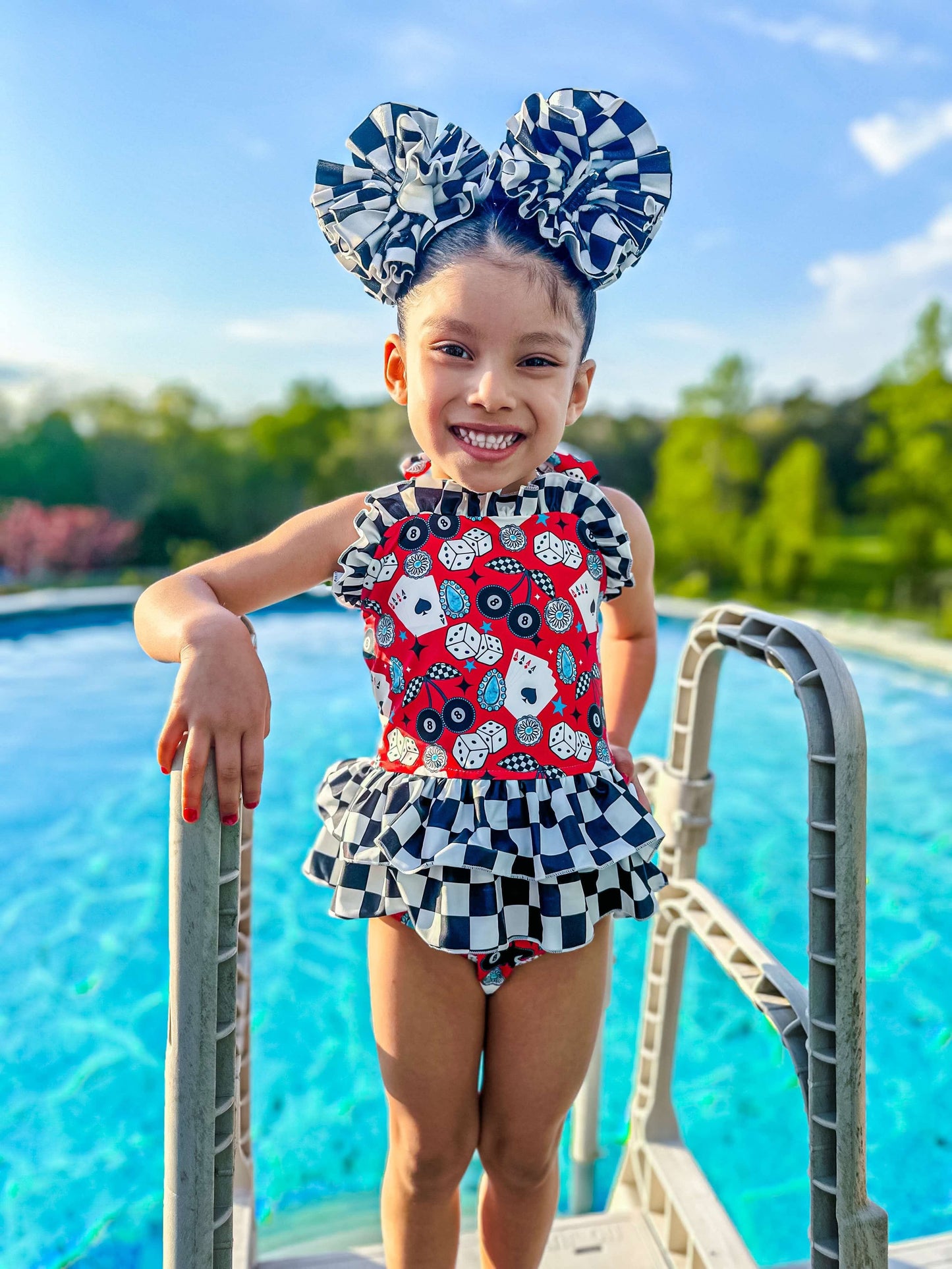 Cowgirl Luck Ruffled Swim Suit (FINAL SALE)