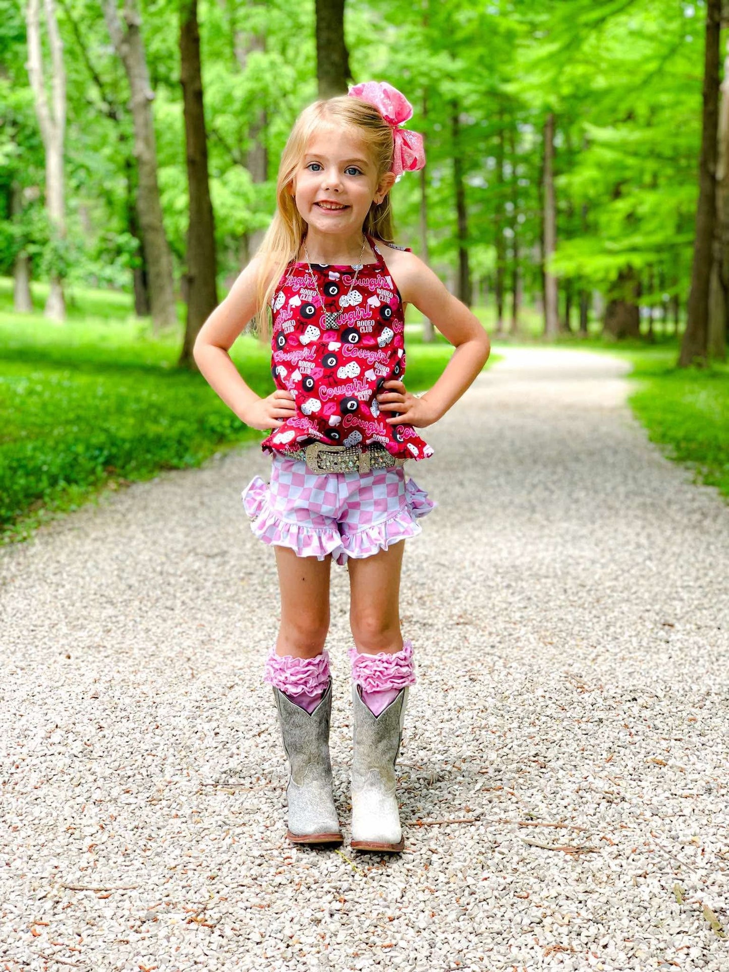 Bubblegum Checkered Shorties (FINAL SALE)