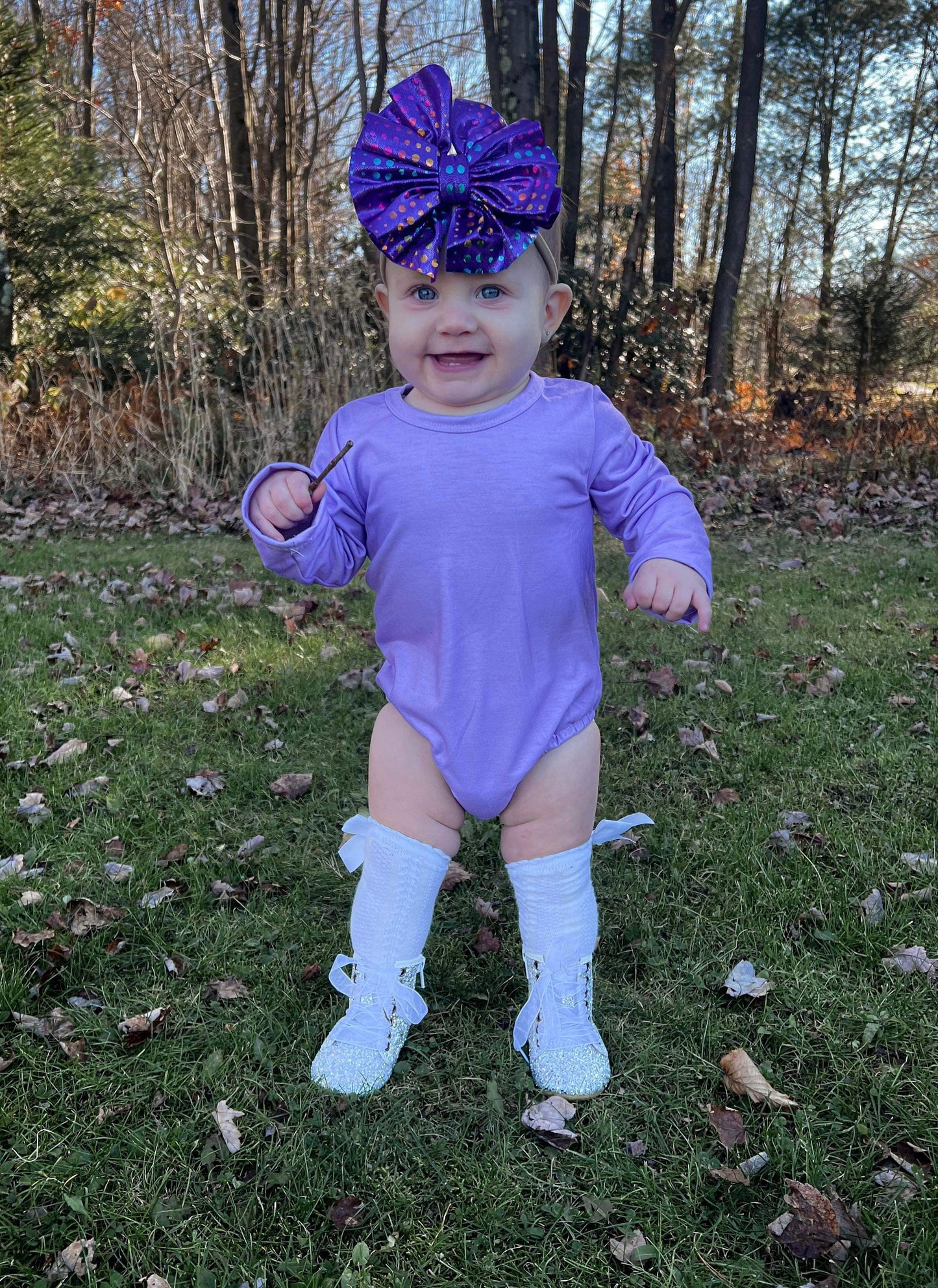 Purple long sleeve leo