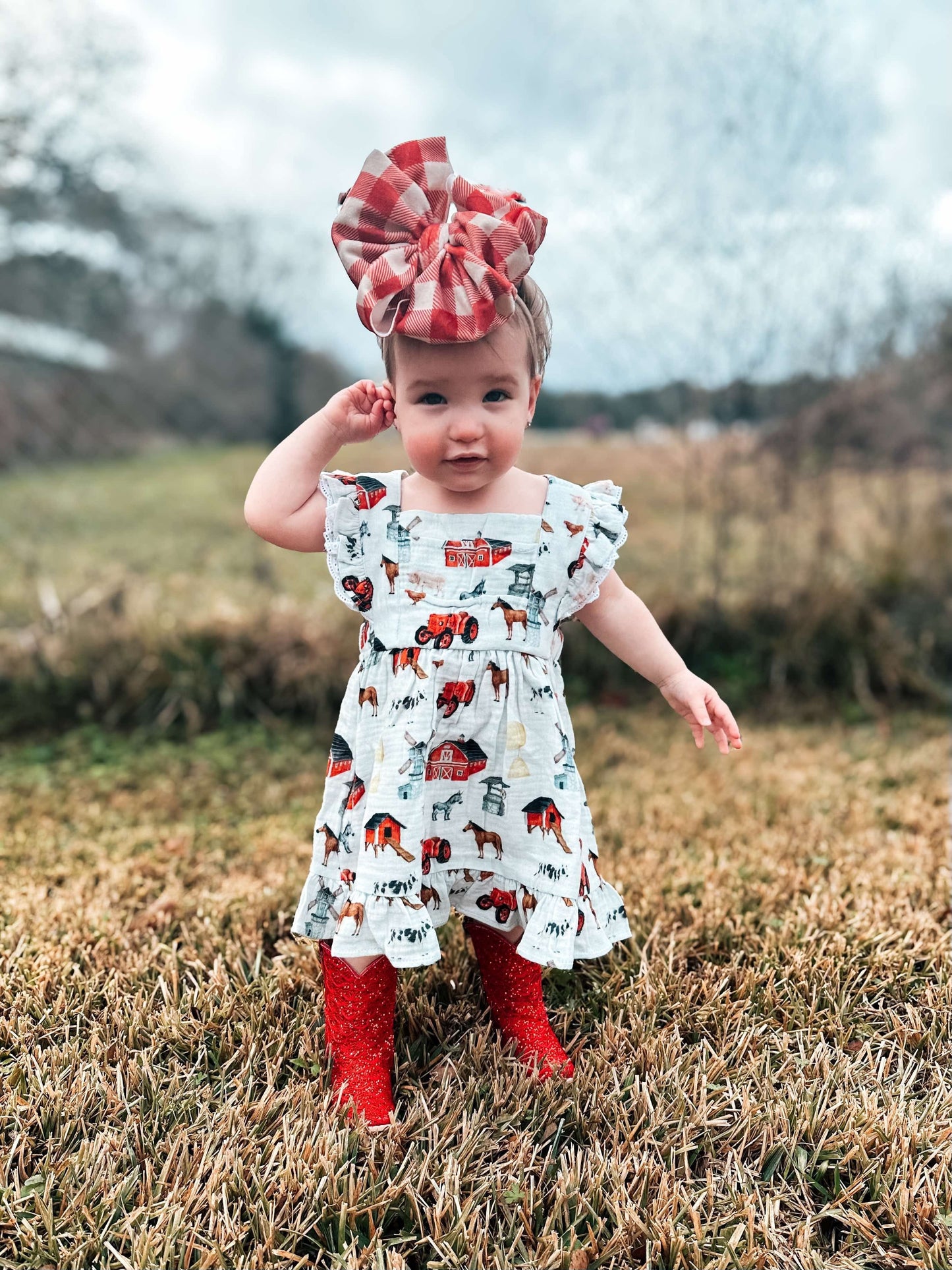 Muslin Ruffle Farm Dress (FINAL SALE)