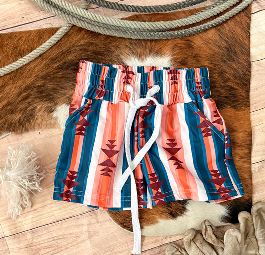 Retro Aztec Swimming Trunks