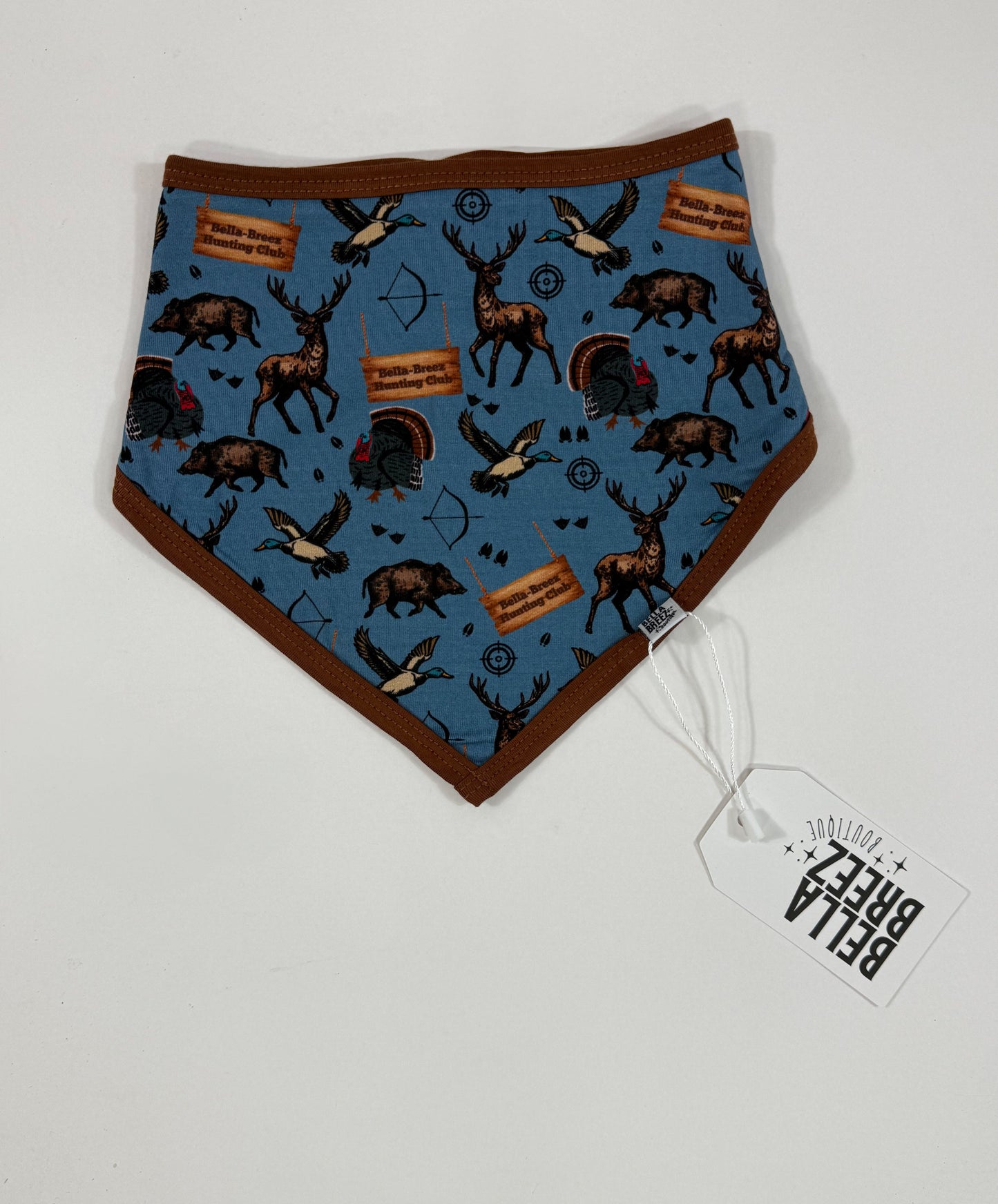 BLUE Bella-Breez Hunting Club Bamboo Bib (FINAL SALE)