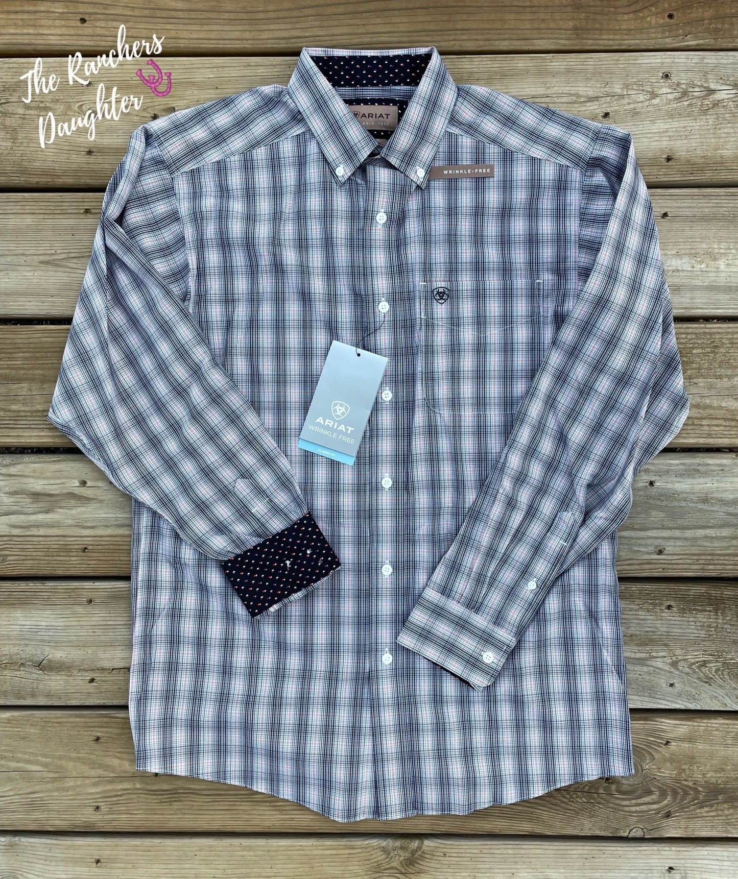 Ariat Men's Wrinkle Free Vahn Classic Fit Shirt