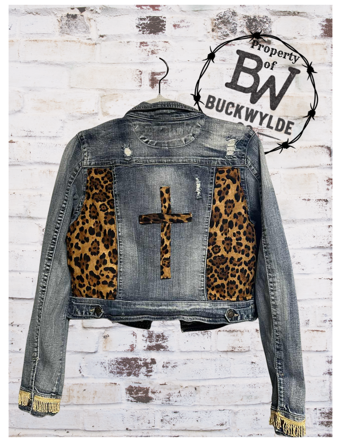 Country Grace Cropped Denim Jacket - Youth XL