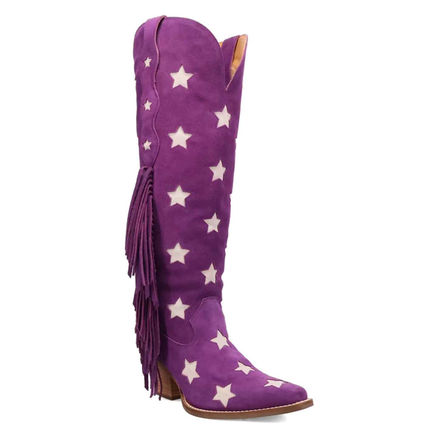 Dingo Super Star - Women's Suede Leather Cowgirl Boots