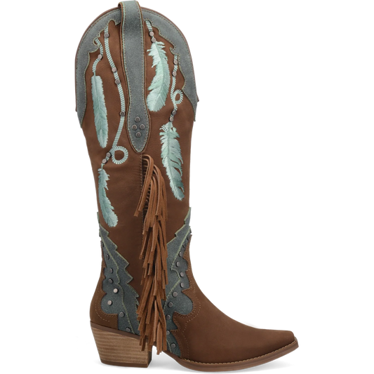 Dingo Dream Catcher - Womens Suede Leather Cowboy Boots