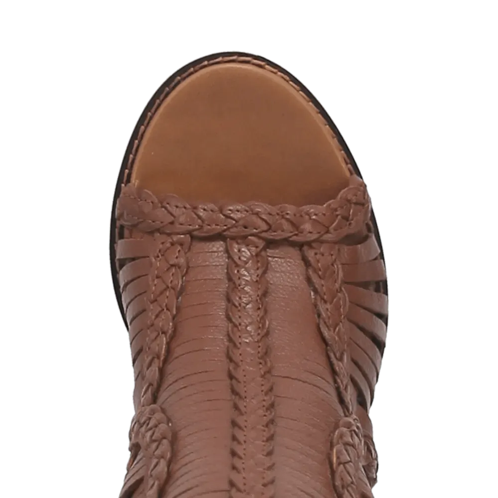 Dingo Jeezy - Womens Leather Sandal Cowgirl Boot (Closeout)