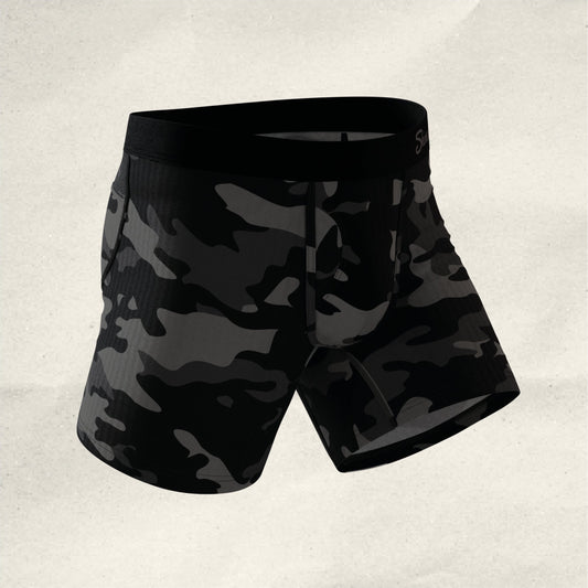 The Darkside | Black Camouflage paradICE™ Cooling Ball Hammock® Underwear