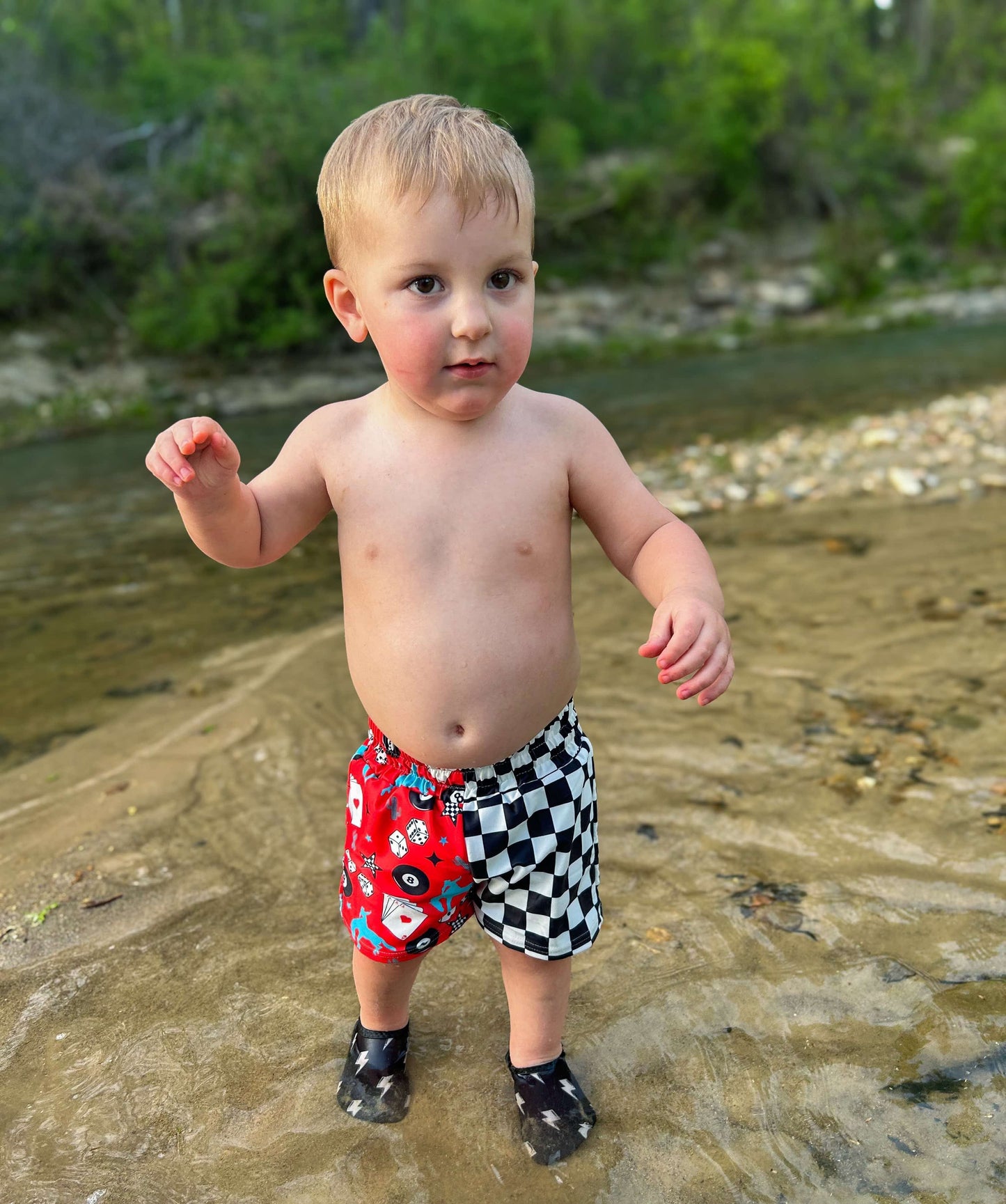 Luck Of The Draw Swim Trunks (FINAL SALE)