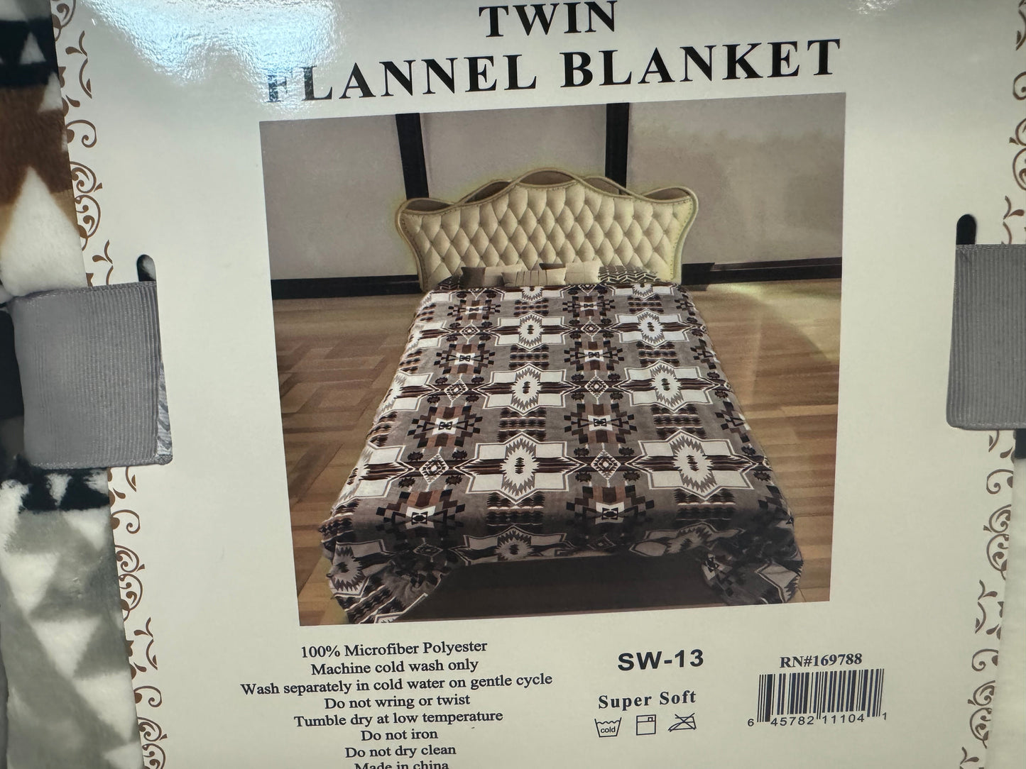 Twin Super Plush Aztec Blankets 80X60