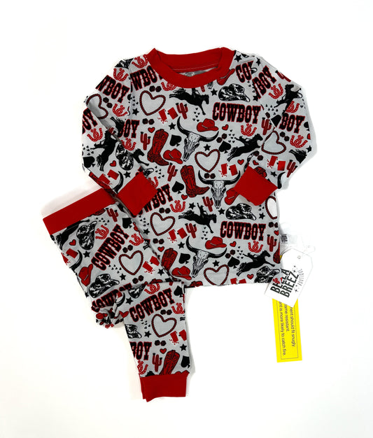 Red Cowboy Bamboo Set (FINAL SALE)