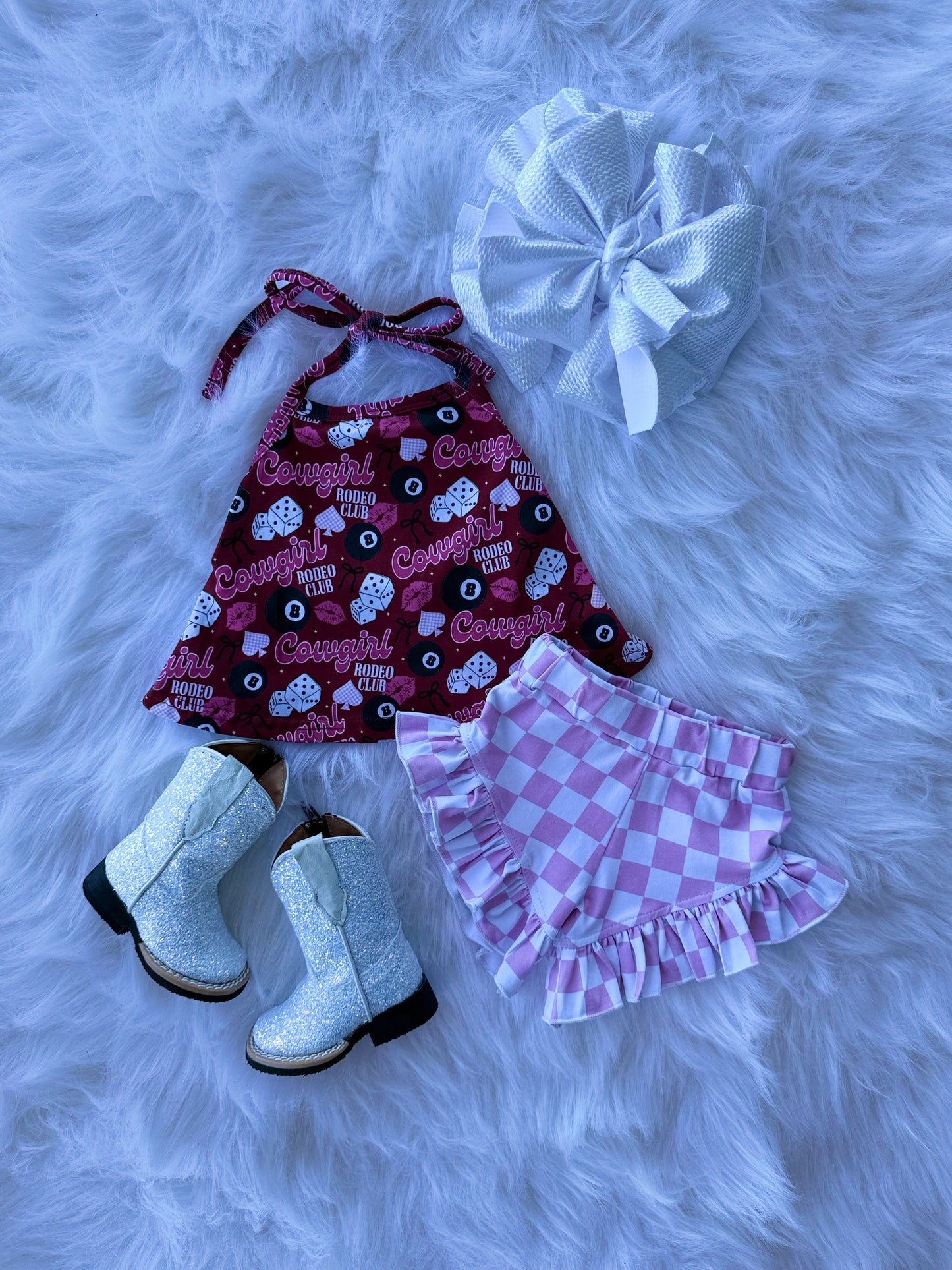 Bubblegum Checkered Shorties (FINAL SALE)