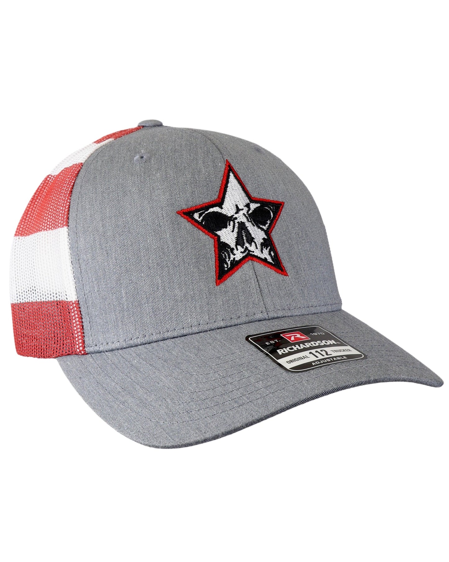 Richardson Embroidered Patriotic Mesh Trucker