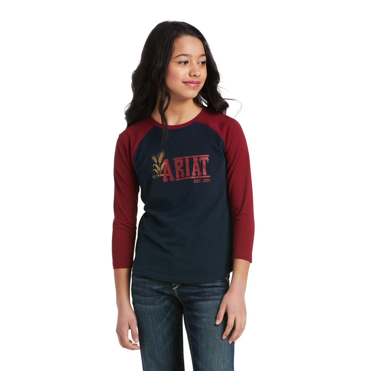 Ariat Farm Baseball Long Sleeve