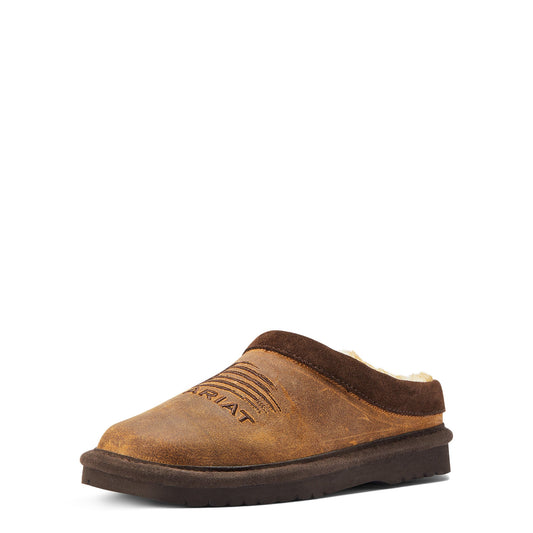 Boys Patriot Slipper- Dusty Brown