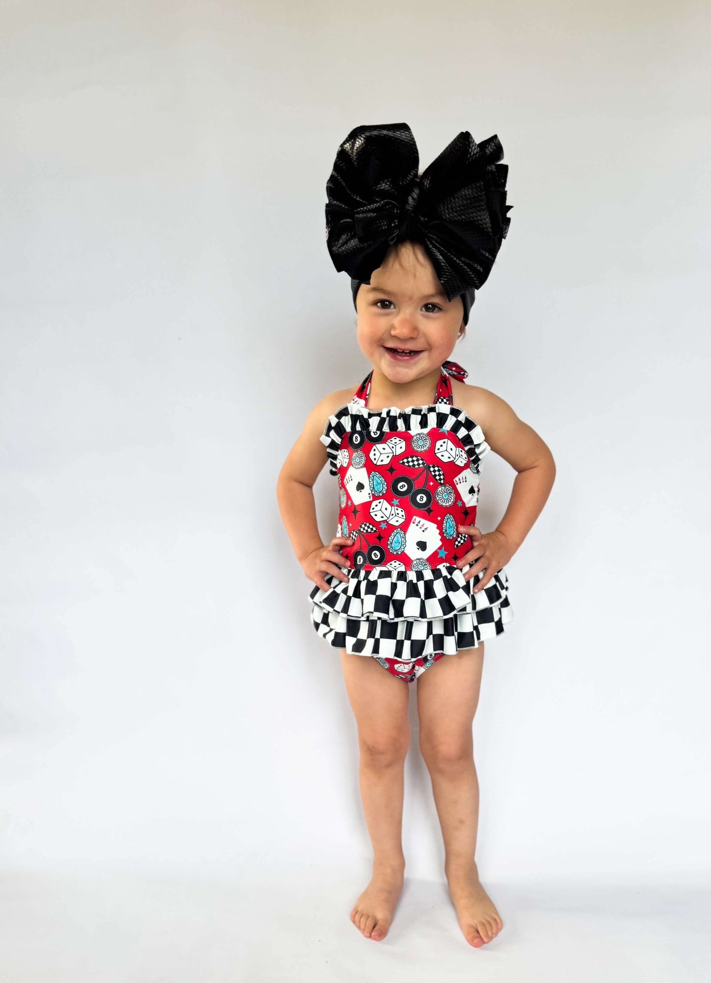 Cowgirl Luck Ruffled Swim Suit (FINAL SALE)