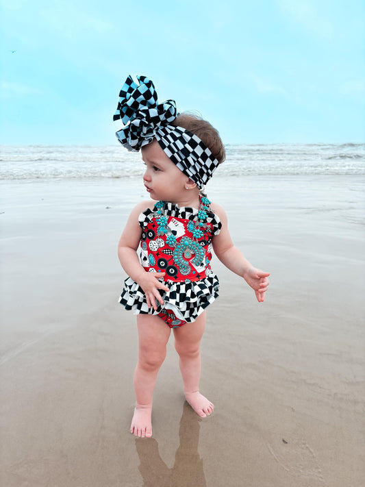 Cowgirl Luck Ruffled Swim Suit (FINAL SALE)
