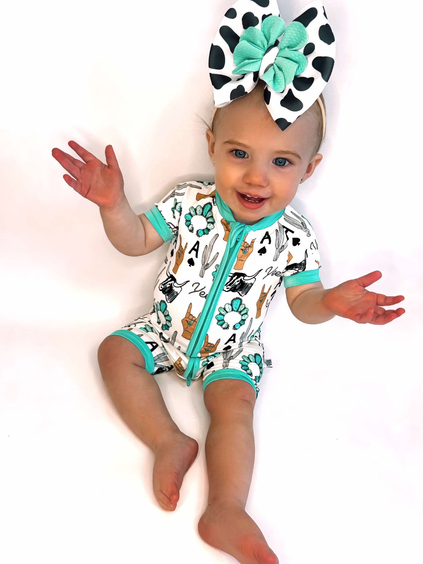Yeehaw Bamboo Shortie Romper (FINAL SALE)