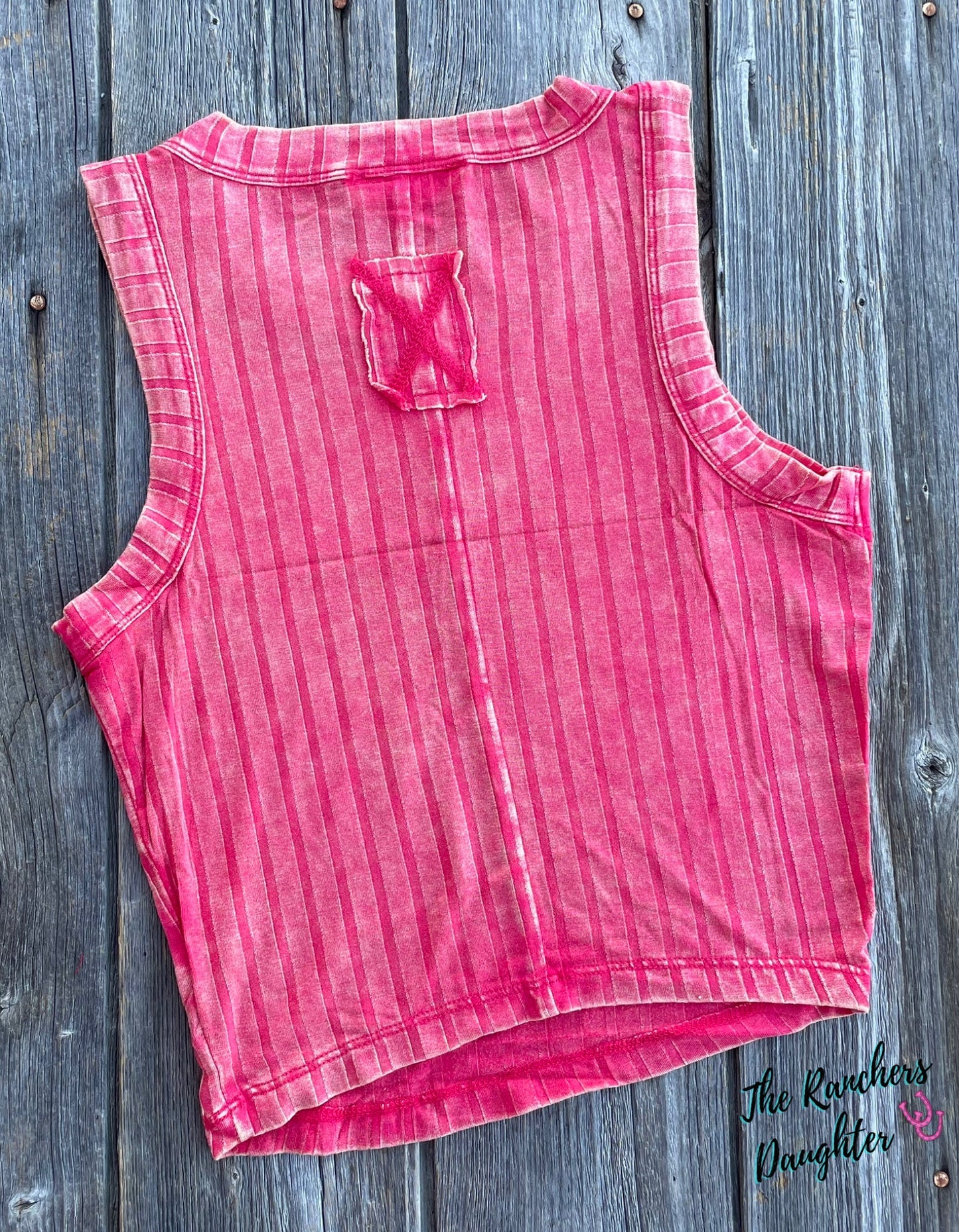 Cropped Vintage Fushia Savannah Tank