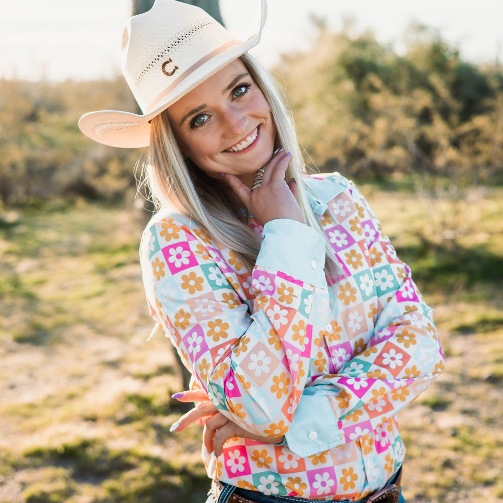 *LAST CHANCE* Flower Power Button Down