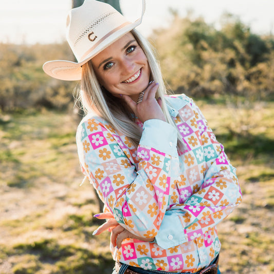 *LAST CHANCE* Flower Power Button Down