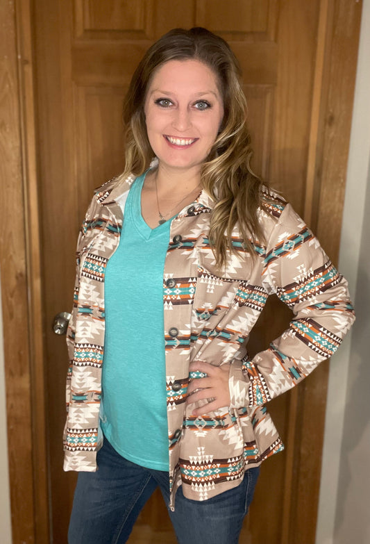 ARIZONA SKIES AZTEC SHACKET- SALE