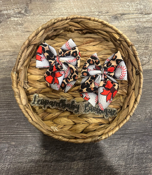 Leopard baseball sailor piggies