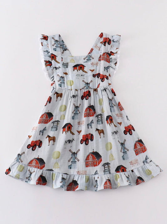 Muslin Ruffle Farm Dress (FINAL SALE)