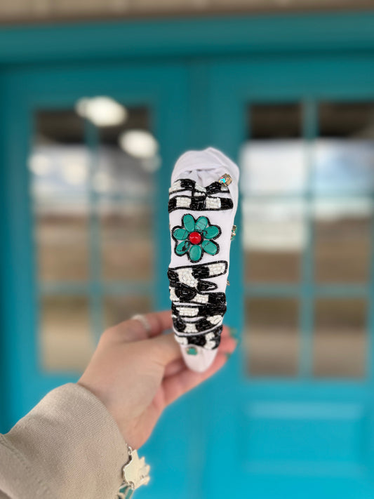 Howdy Checkered Headband