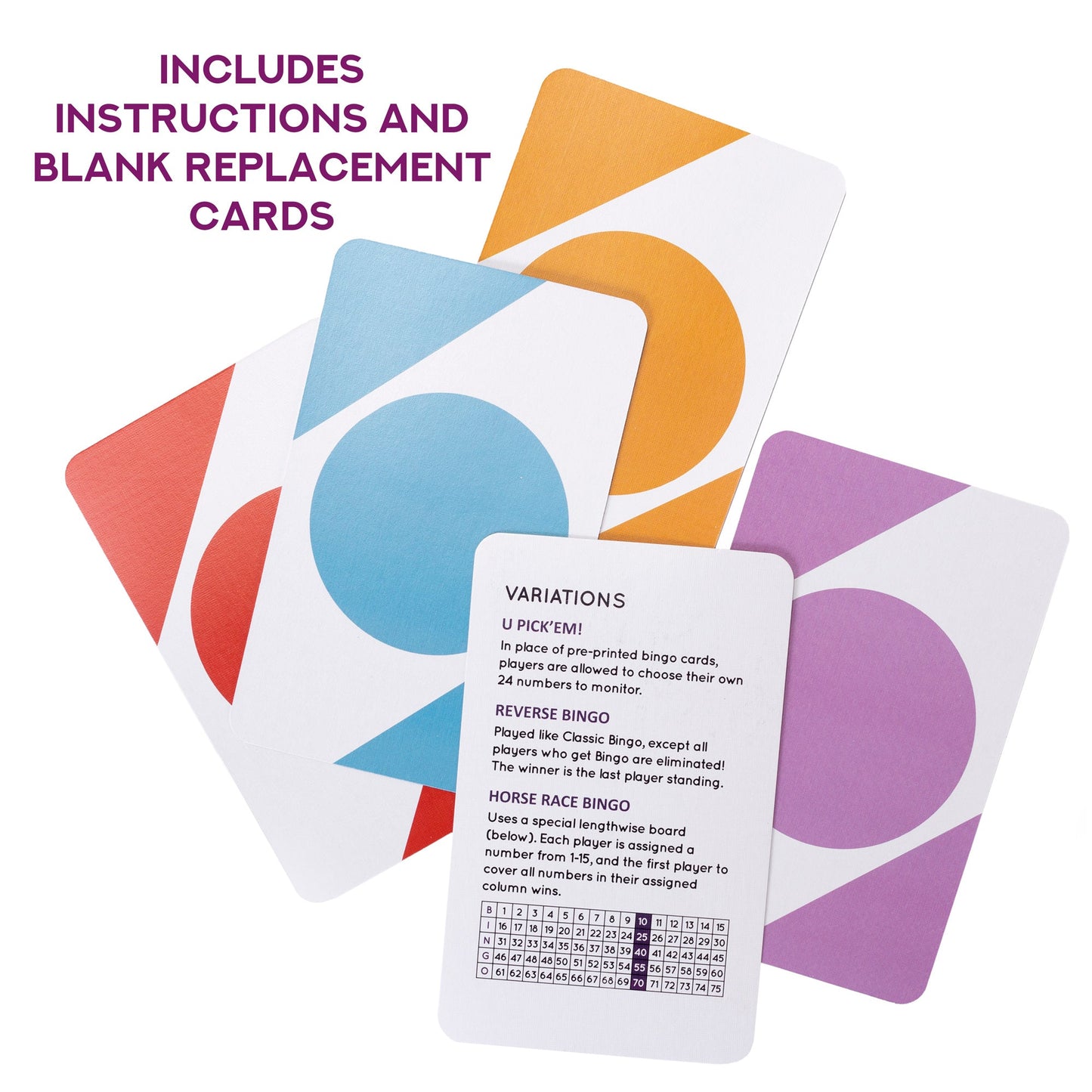 Jumbo Bingo Calling Cards