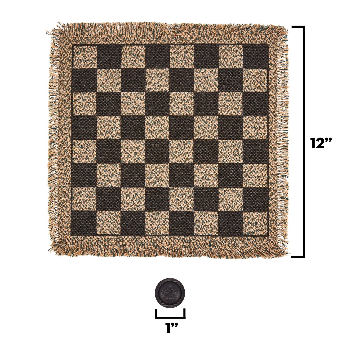 3-in-1 Mini Checkers Rug