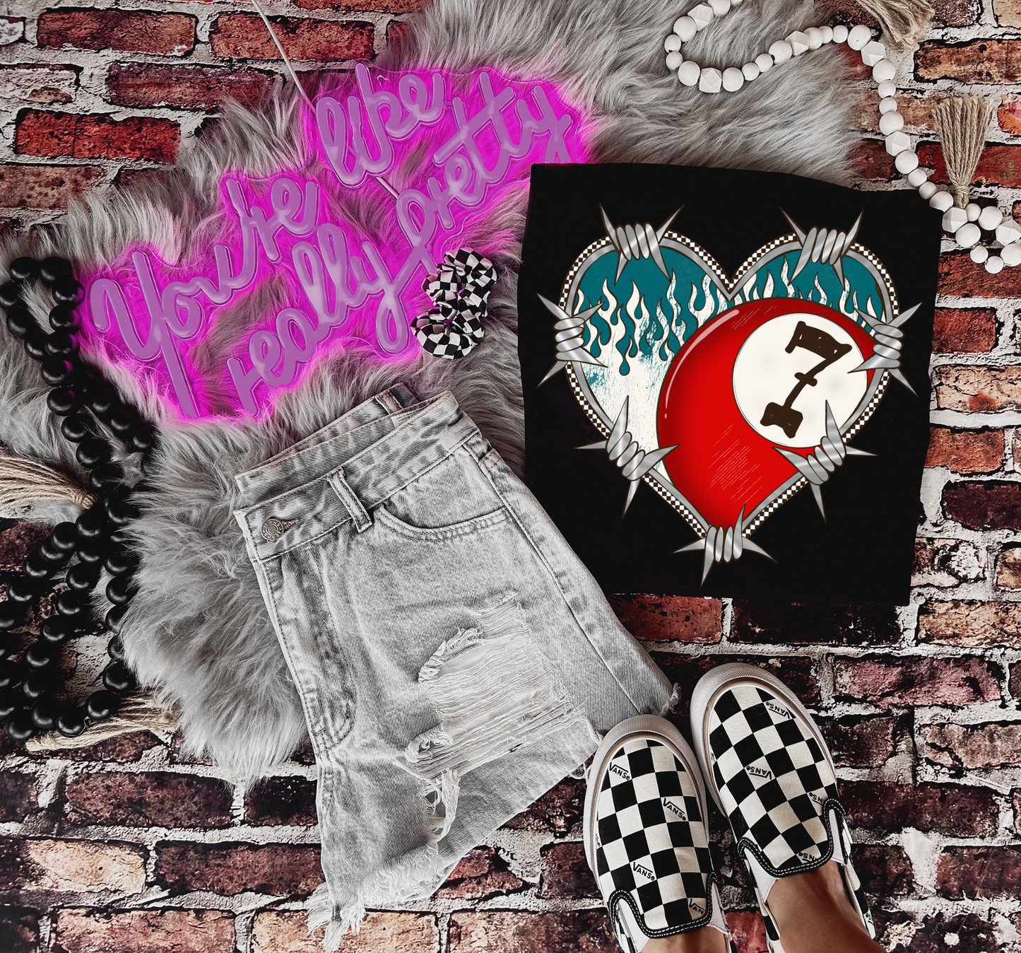 Edgy Heart Graphic Tee