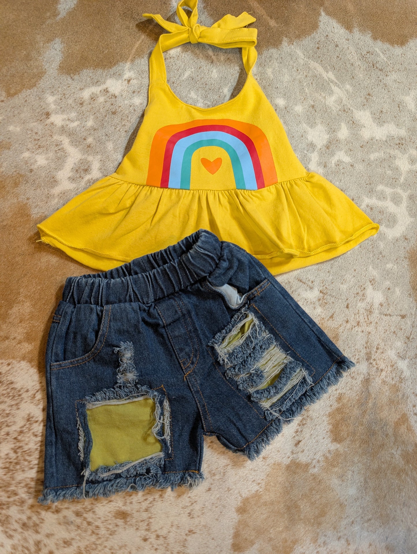 Girl's Halter top and shorts set