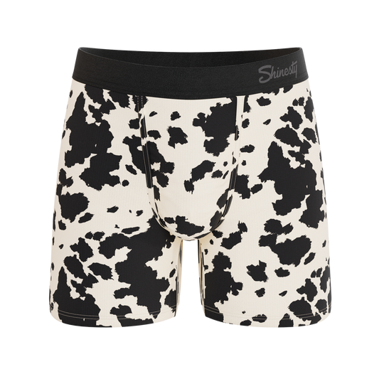 The Graze Escape | Cow Hide Fringe Ball Hammock® Pouch Underwear