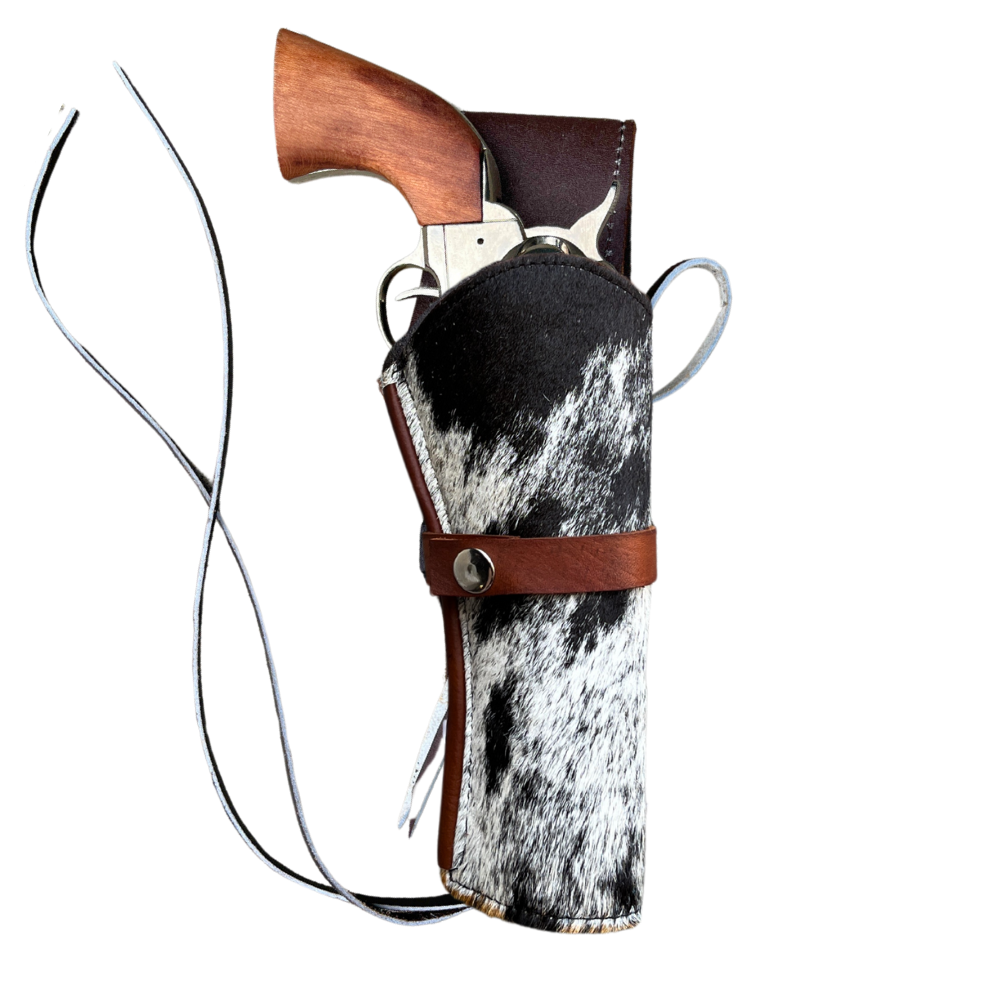 Hip Draw Western Holster | Real Cowhide - Speckled