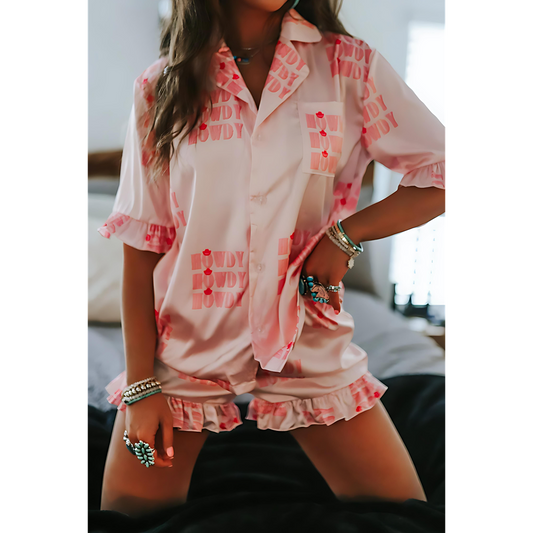 Howdy Pajama Shorts Set