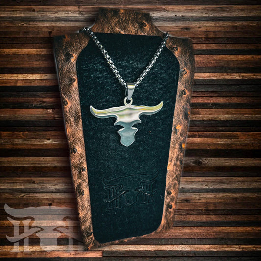 Longhorn- Stainless Steel Necklace and Pendant