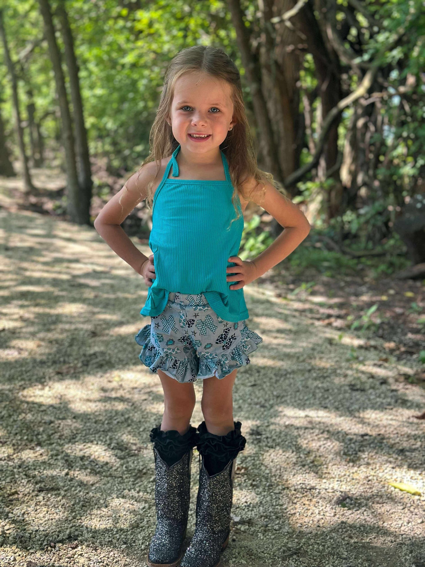 Teal swing top (FINAL SALE)