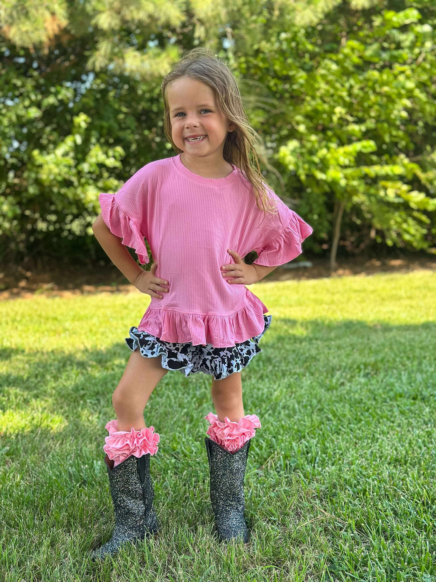 Cow Print Shorties (FINAL SALE)