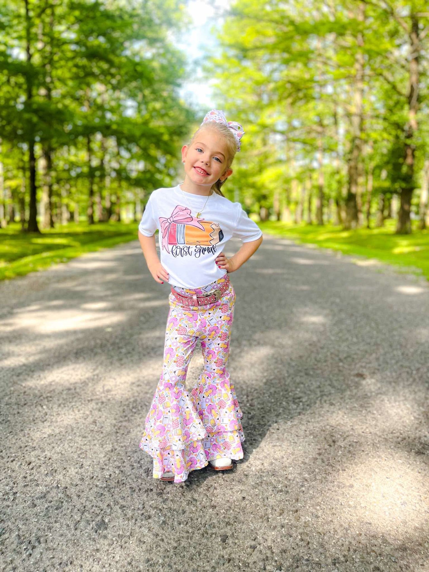 Pencil Me Pretty Double Bell Bottoms