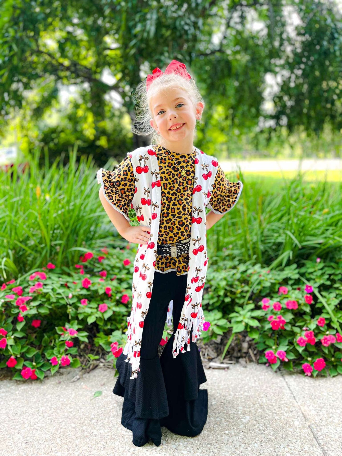 Cherry-licious Fringe Duster