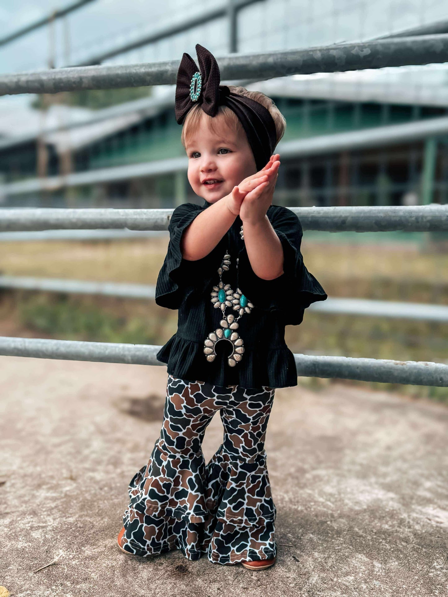 Camo Double Bell Bottoms