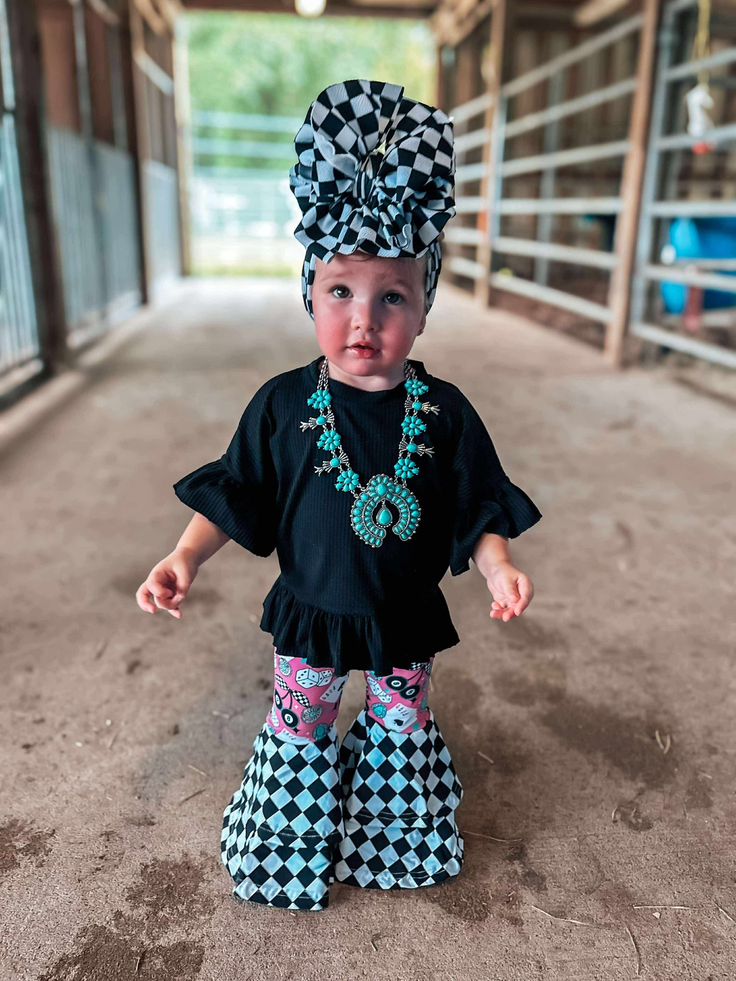 Squash blossom necklace and earring set