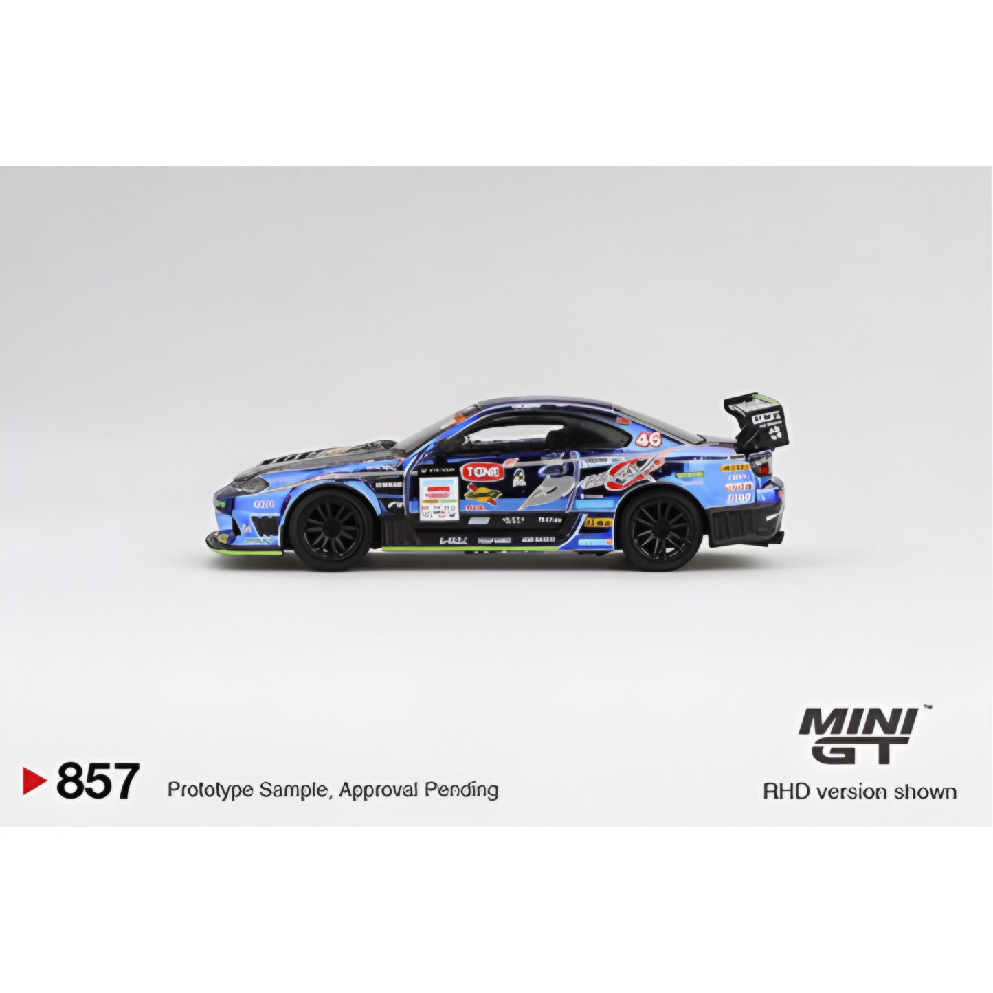 Mini GT 1:64 Nissan Silvia (S15) D-MAX Racing #46 2023 D1 Grand Prix #857