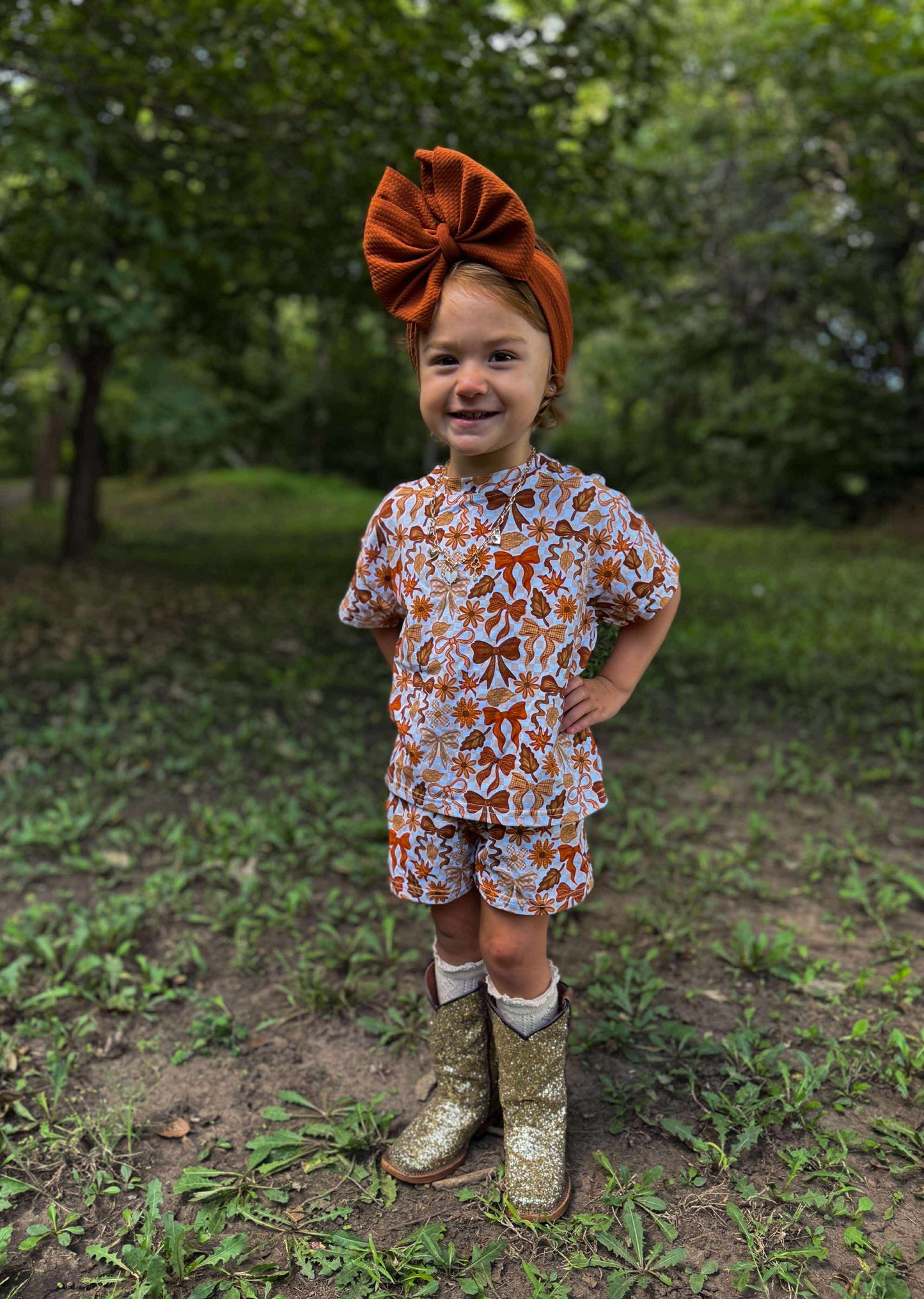 Pumpkin Spice Bows Oversized Set